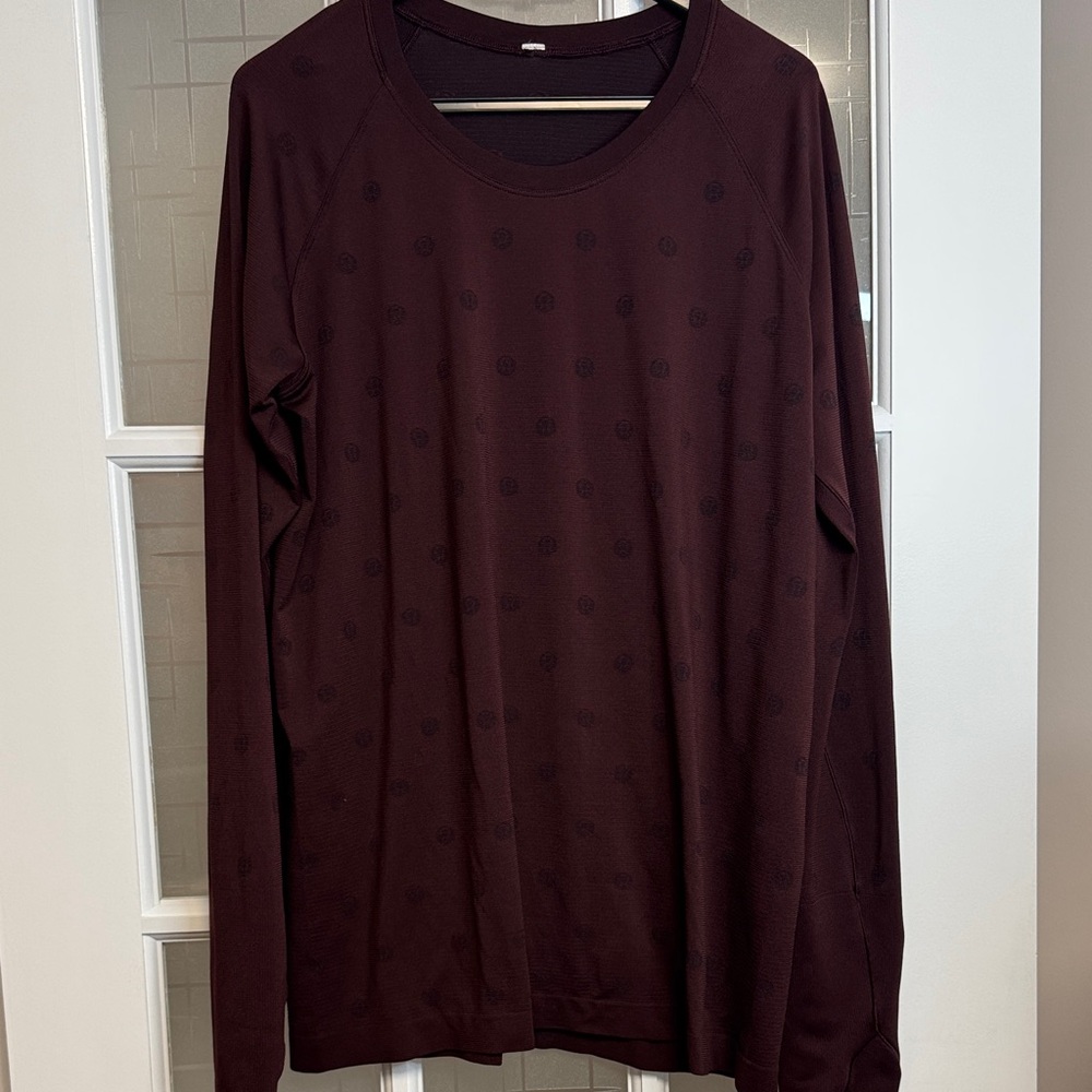 lululemon athletica Dark Maroon Long Sleeve Tee